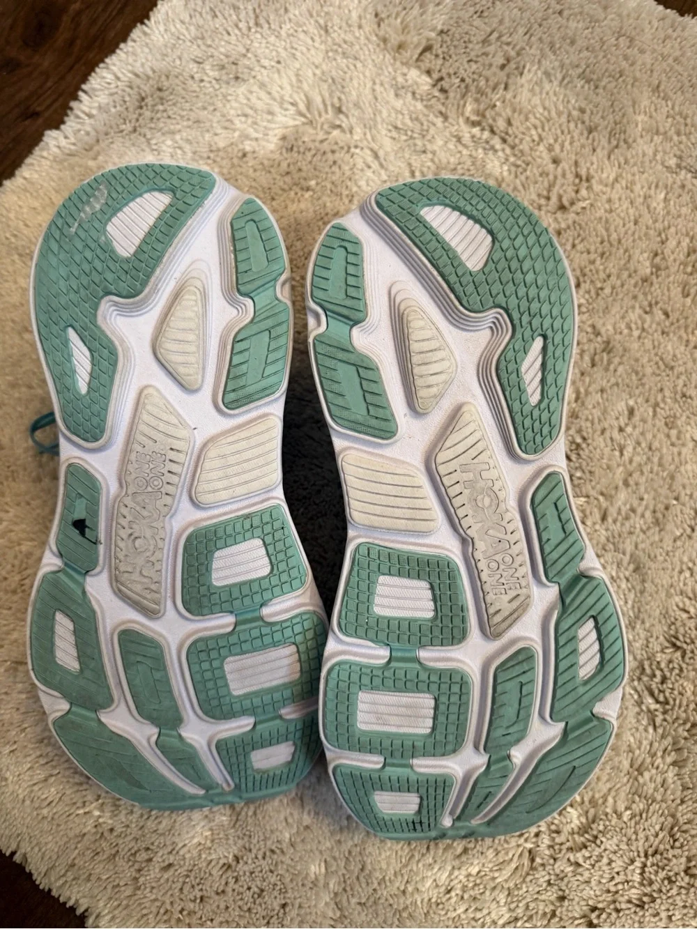 Hoka One One Bondi 7 Women's Size 10  Running Shoe Aquarelle Blue